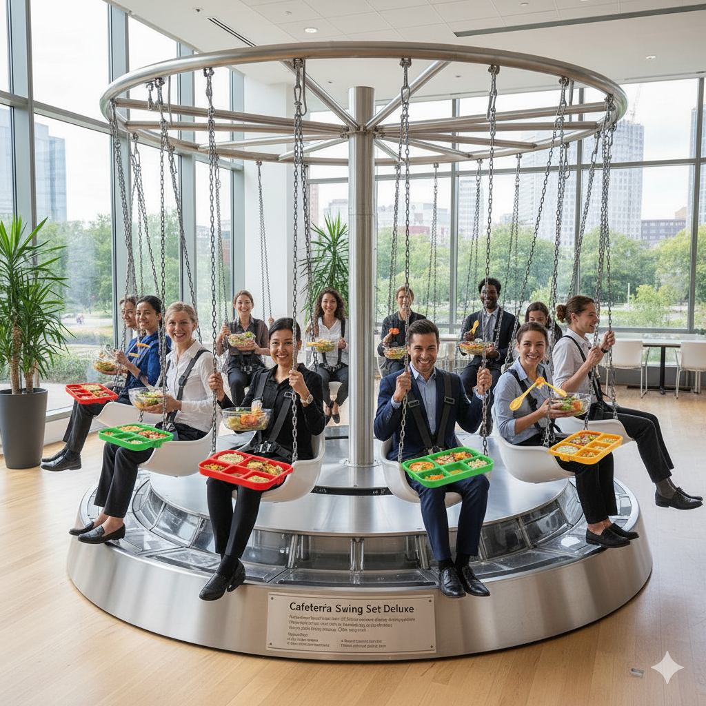 Cafeteria Swing Set Deluxe